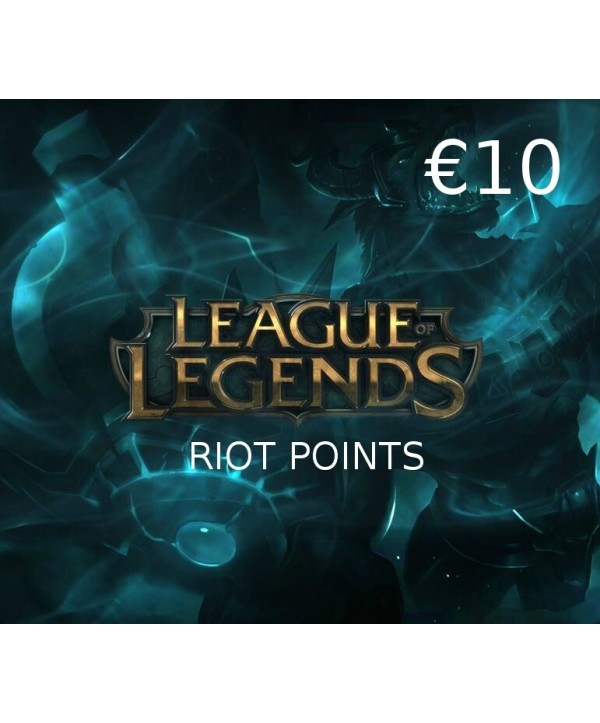 League of Legends 10 EUR Prepaid RP Card EUW Key 